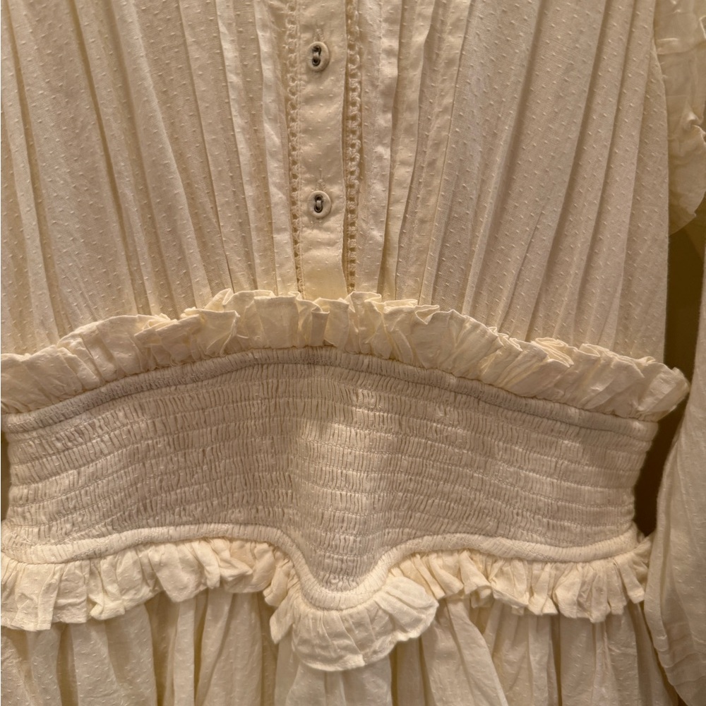 Cleobella Cream Ruffle Dress - Picture 6 of 11